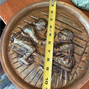 Wall Decor | Vintage Copper Tavern Scene Wall Plate | Poshmark